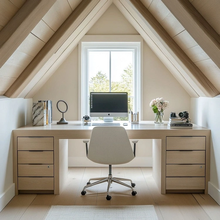 Ruang kerja di loteng rumah, Sumber: fancyhouse-design.com